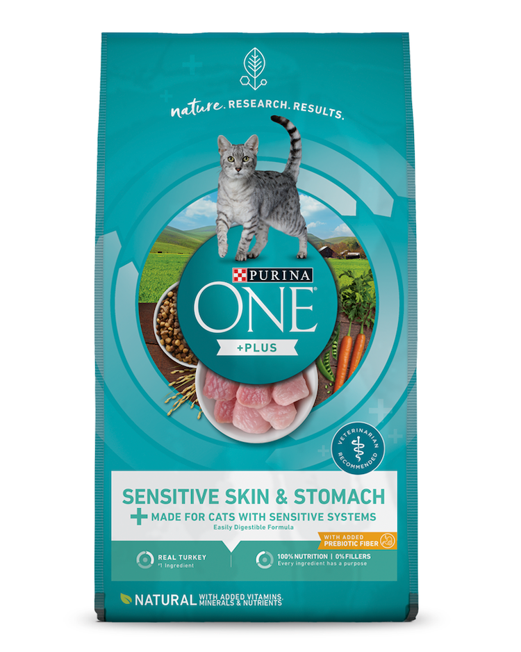 Purina ONE® +Plus Sensitive Skin & Stomach Dry Cat Food