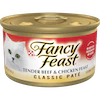 Fancy Feast Classic Paté Tender Beef & Chicken Feast Gourmet Wet Cat Food